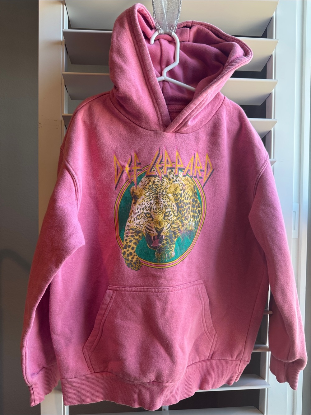 Pink Kids Def Leppard Hoodie